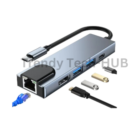 Versatile Type-C Converter |USB Hub |5 IN 1